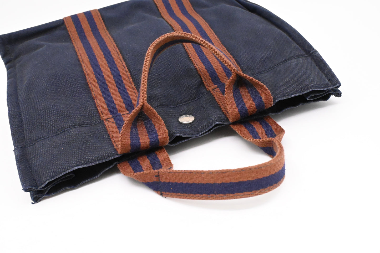 Hermes Fourre-Tout Tote in Navy Blue Canvas