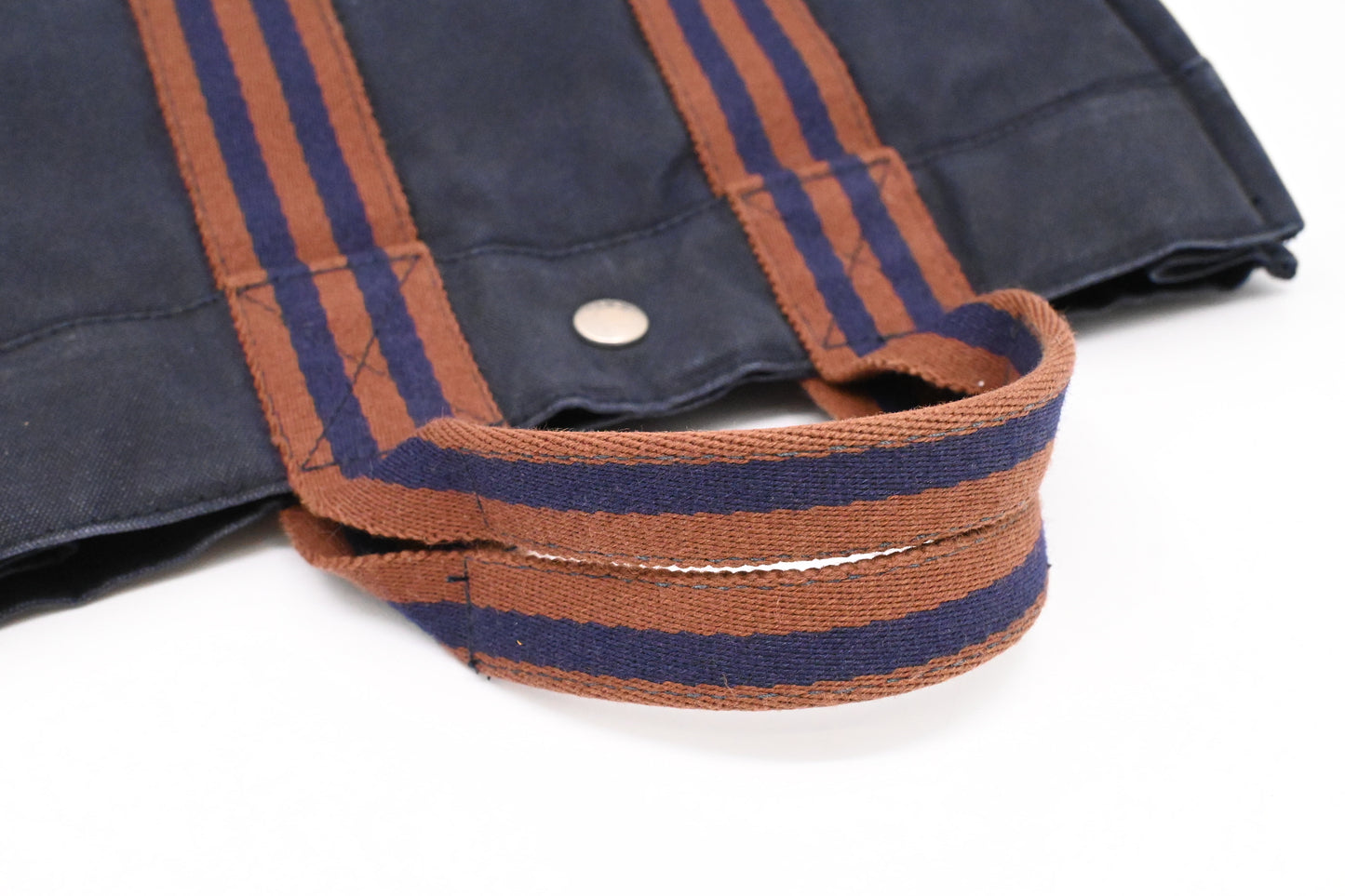 Hermes Fourre-Tout Tote in Navy Blue Canvas