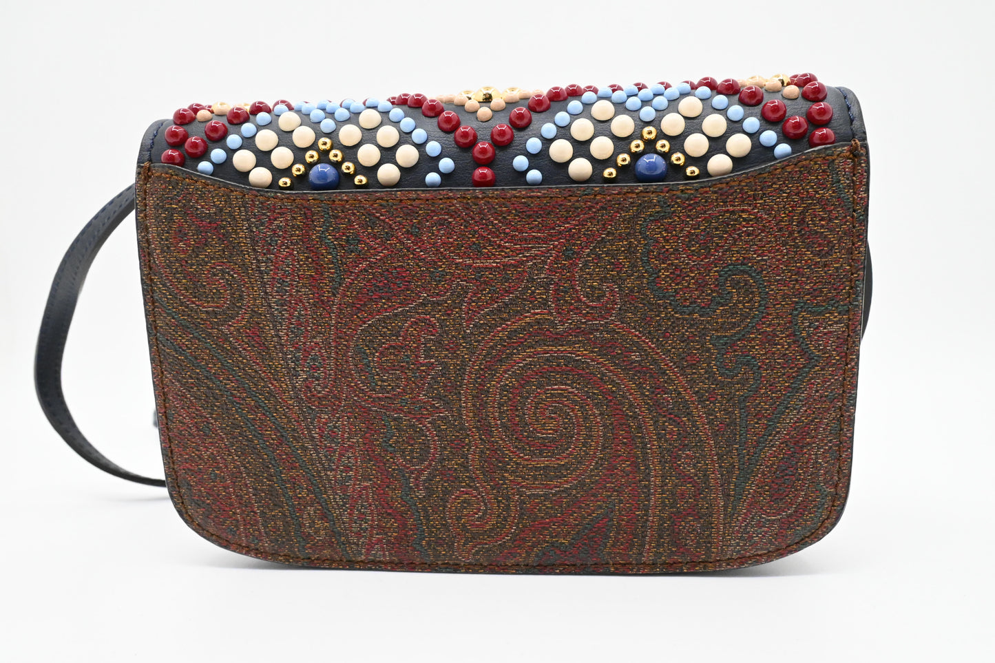 Etro Mini Essential Crossbody in Paisley Canvas