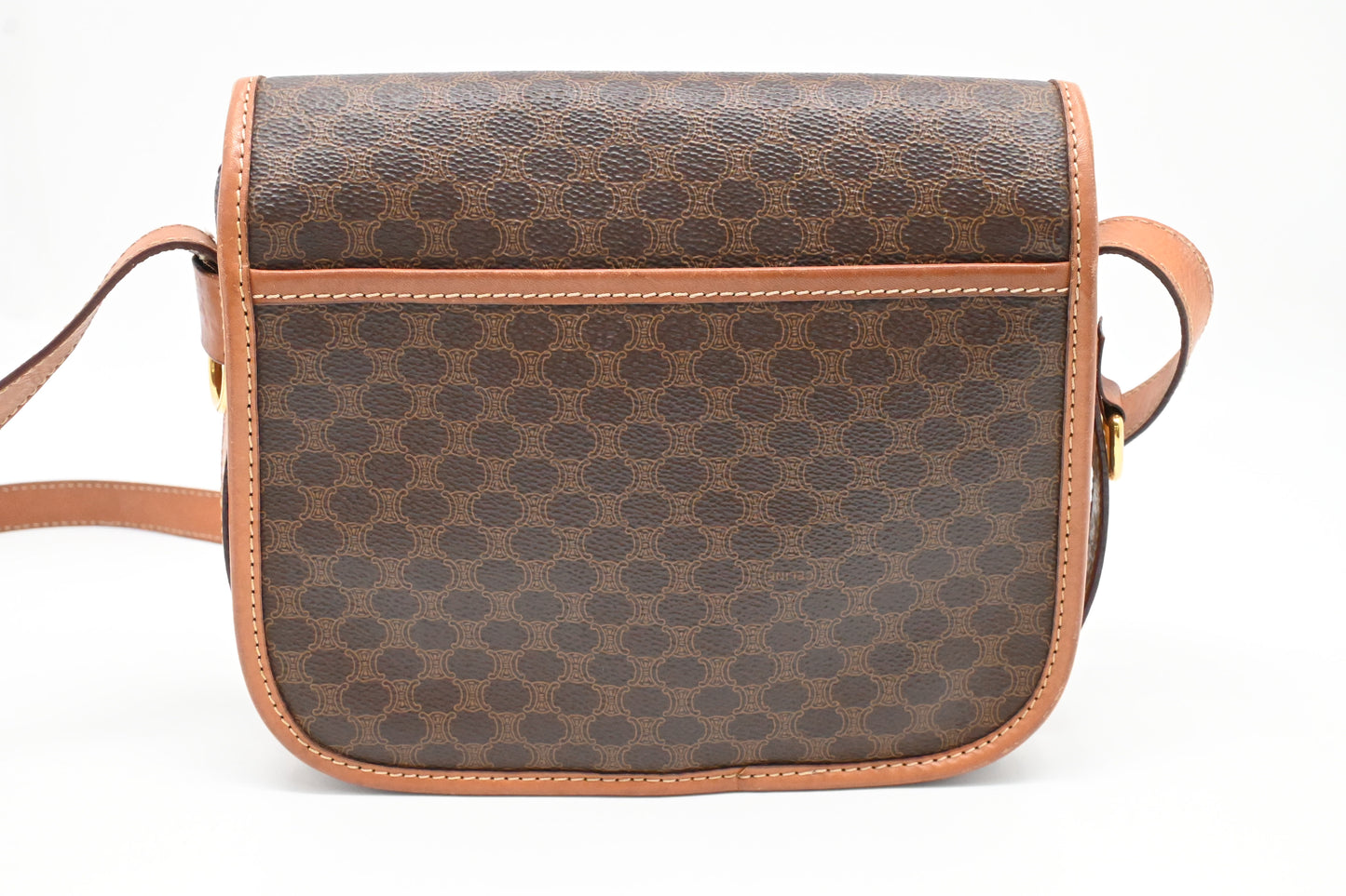 Celine Crossbody Bag in Brown Macadam Canvas