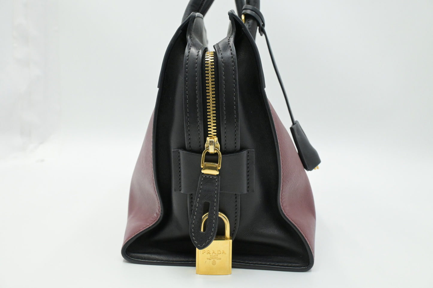 Prada Esplanade 2way Bag in Red and Black Leather