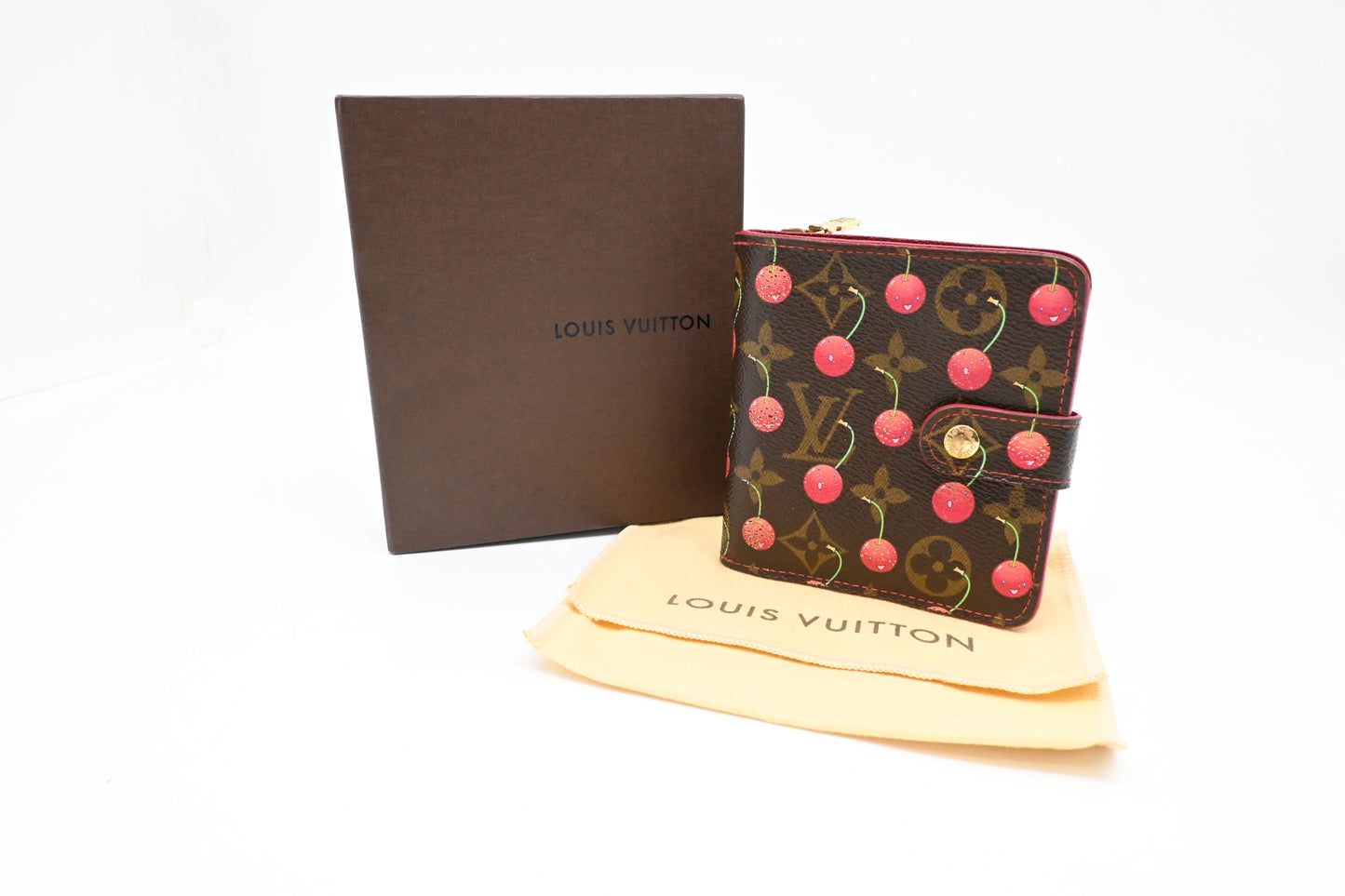 Louis Vuitton Zip Compact Wallet in Takashi Murakami Monogram Canvas