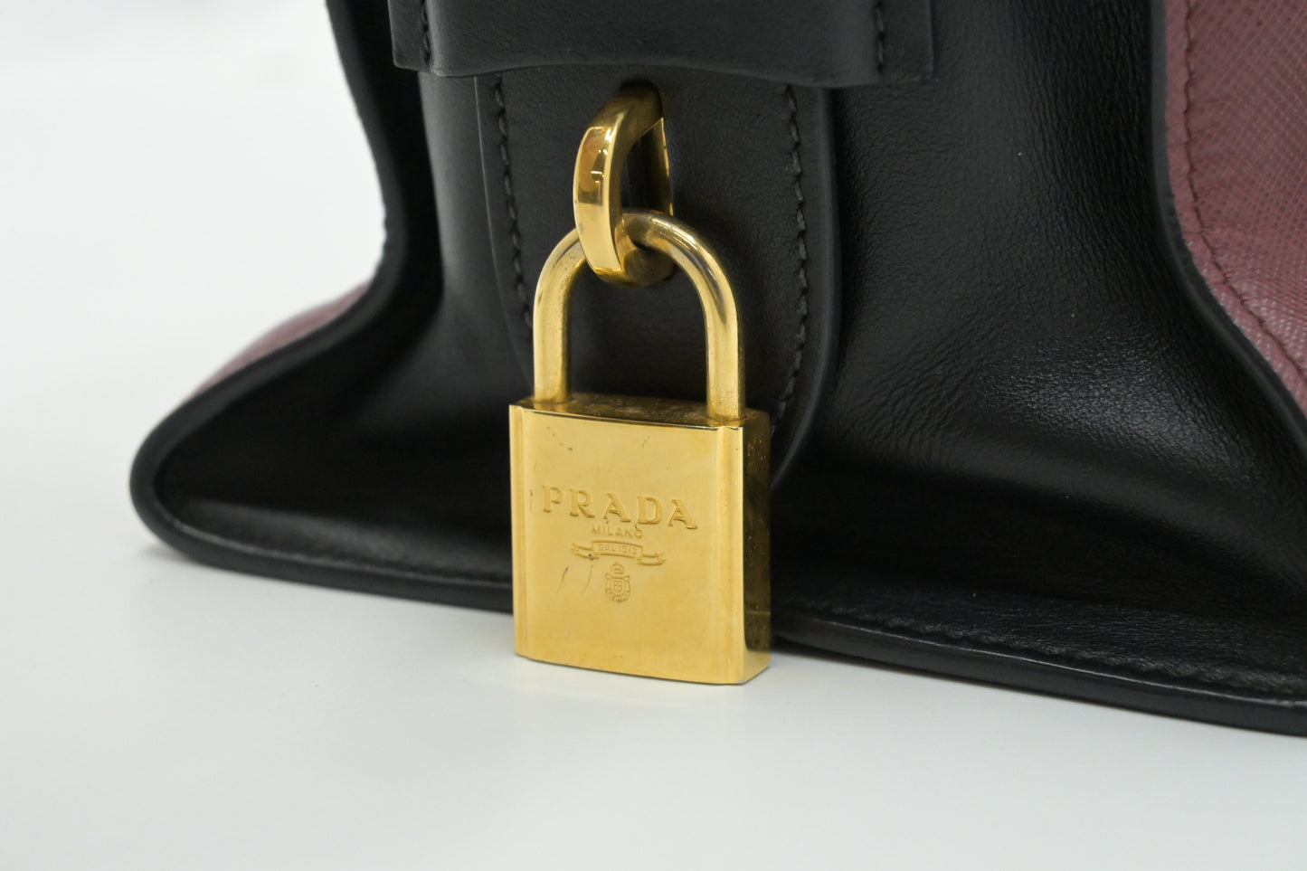 Prada Esplanade 2way Bag in Red and Black Leather