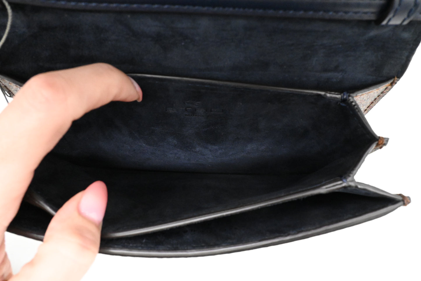 Etro Mini Essential Crossbody in Paisley Canvas