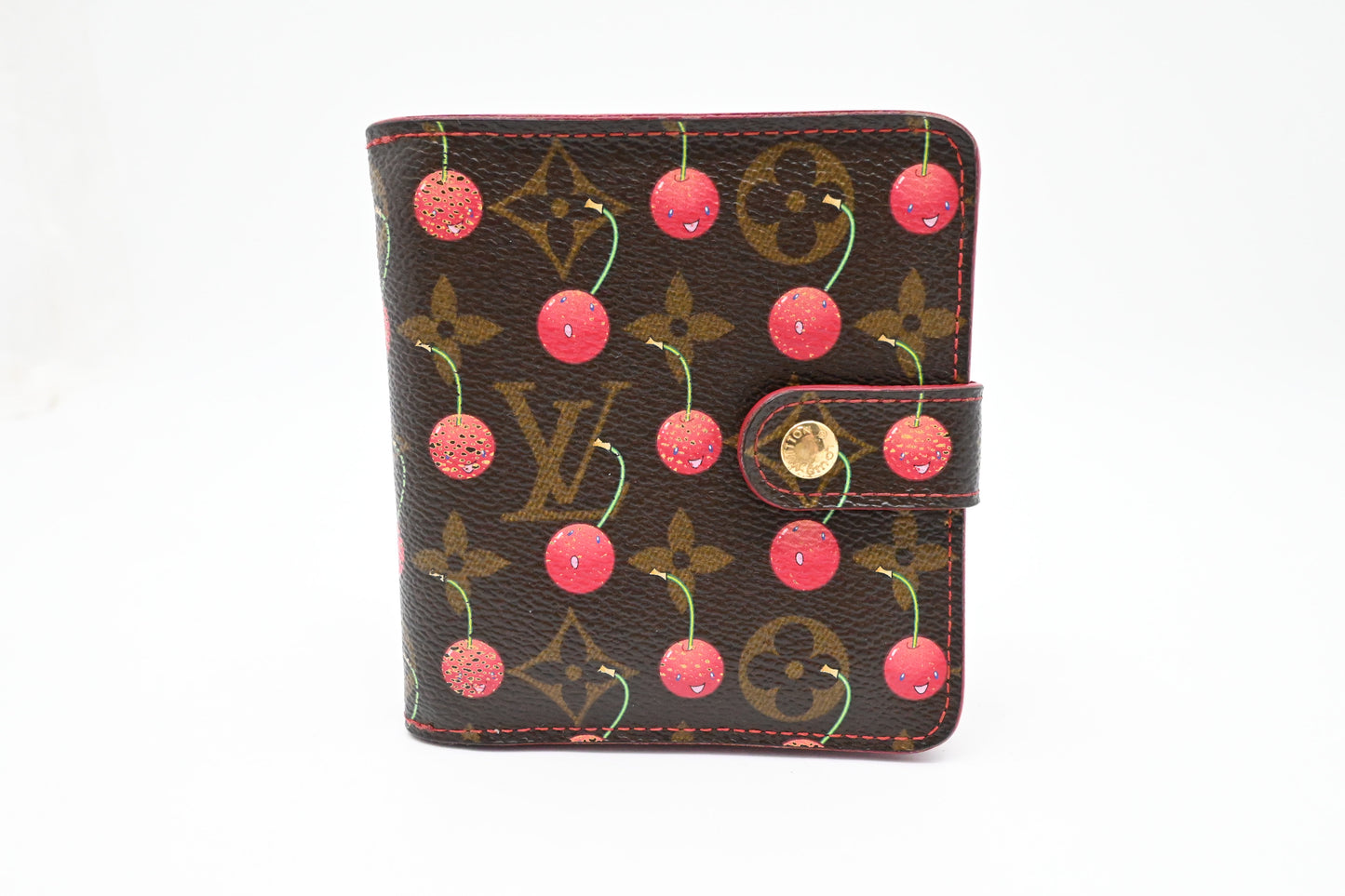 Louis Vuitton Zip Compact Wallet in Takashi Murakami Monogram Canvas