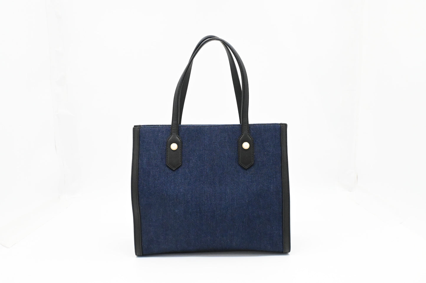 Gucci Tiger Embroidered Tote in Denim Canvas
