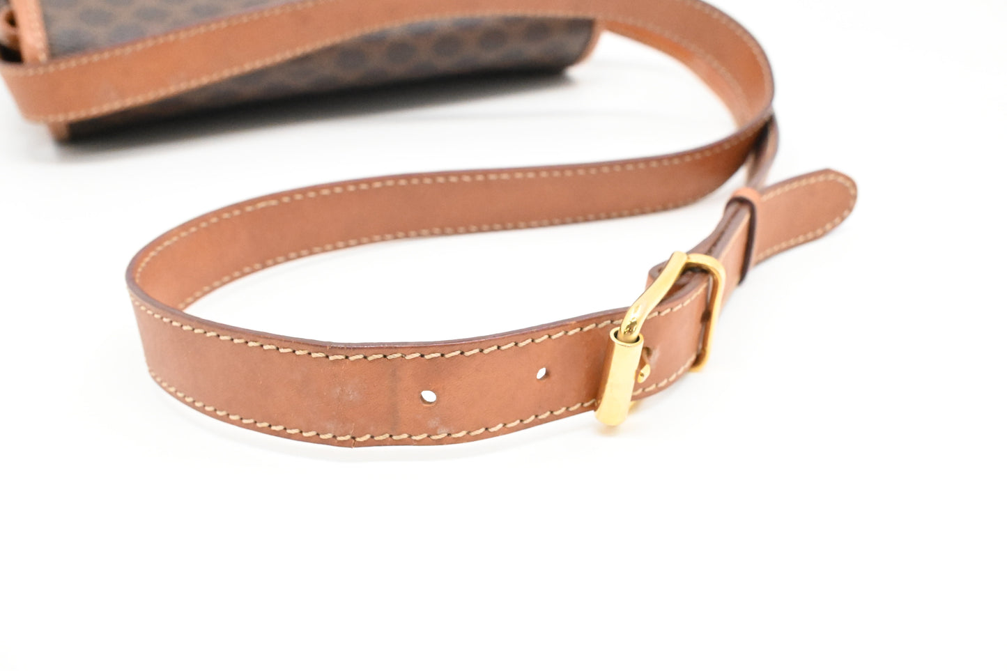 Celine Crossbody Bag in Brown Macadam Canvas