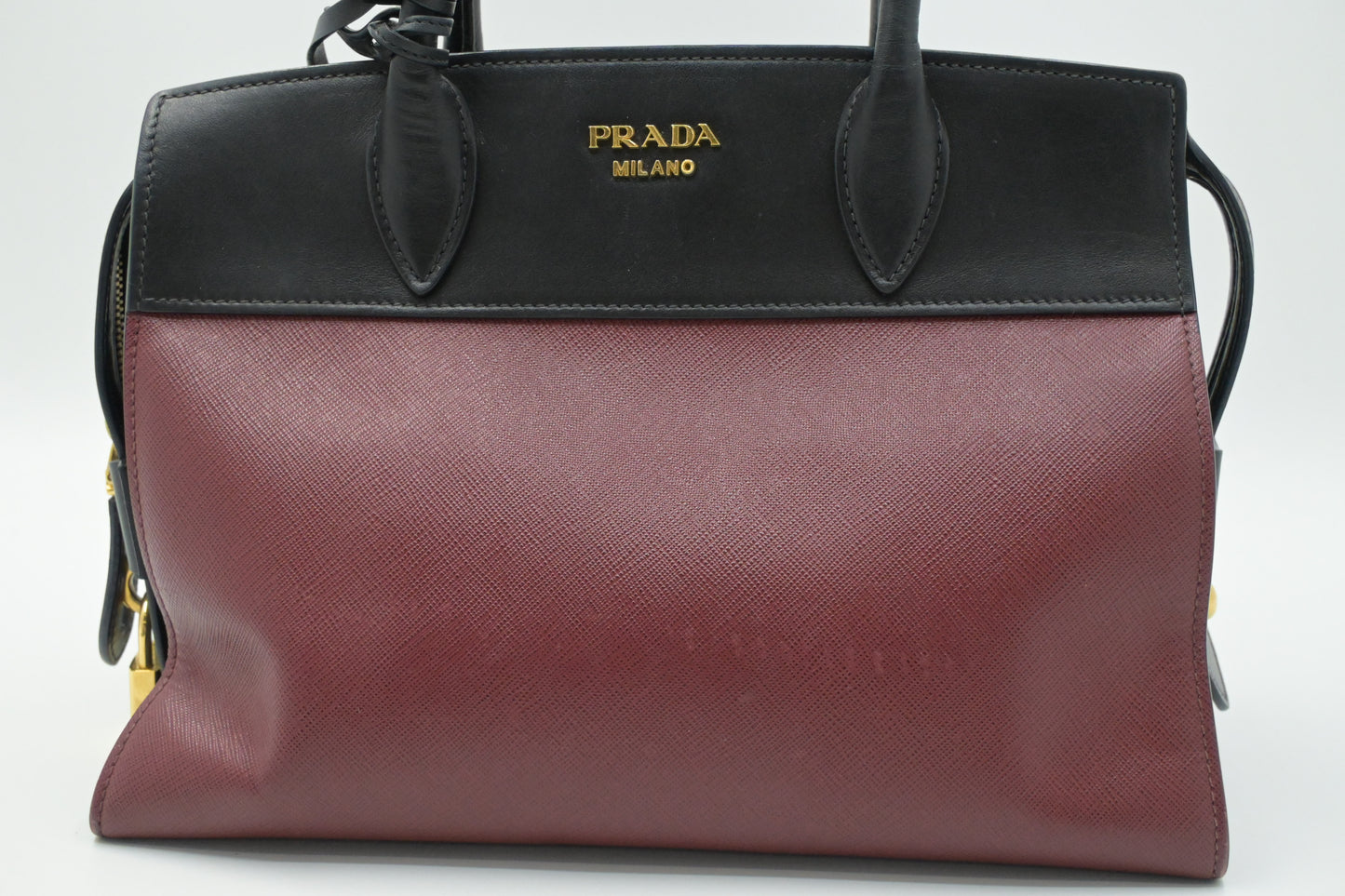 Prada Esplanade 2way Bag in Red and Black Leather