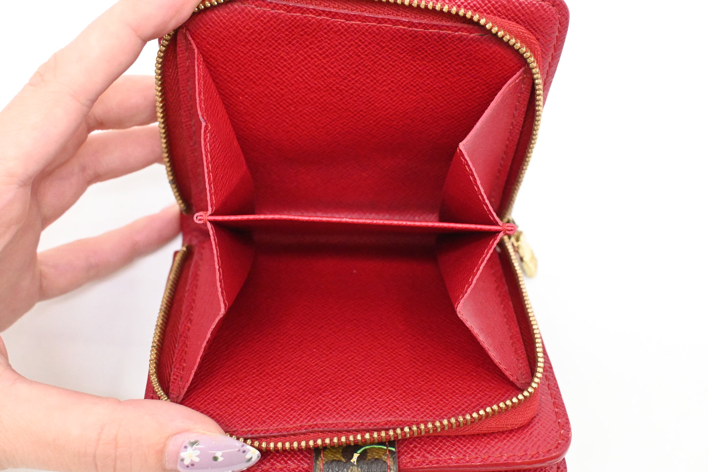 Louis Vuitton Zip Compact Wallet in Takashi Murakami Monogram Canvas