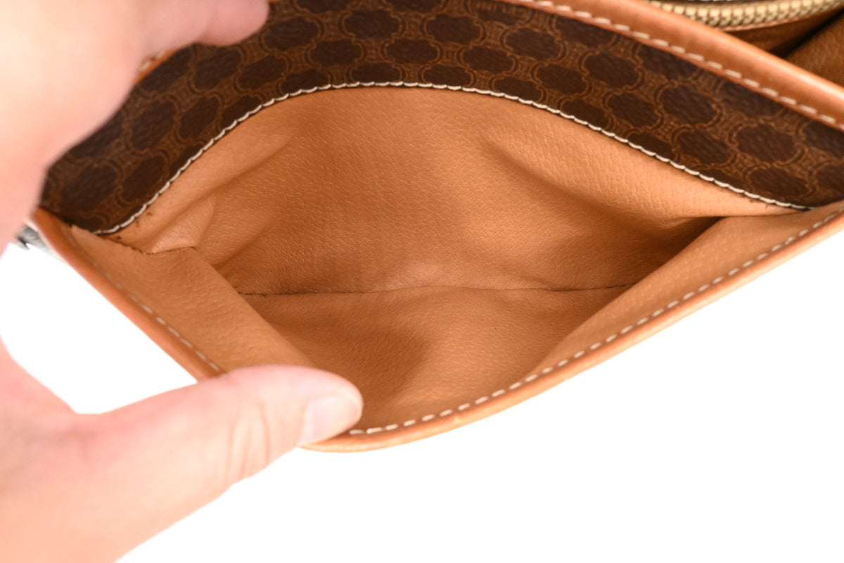 Celine Crossbody Bag in Brown Macadam Canvas