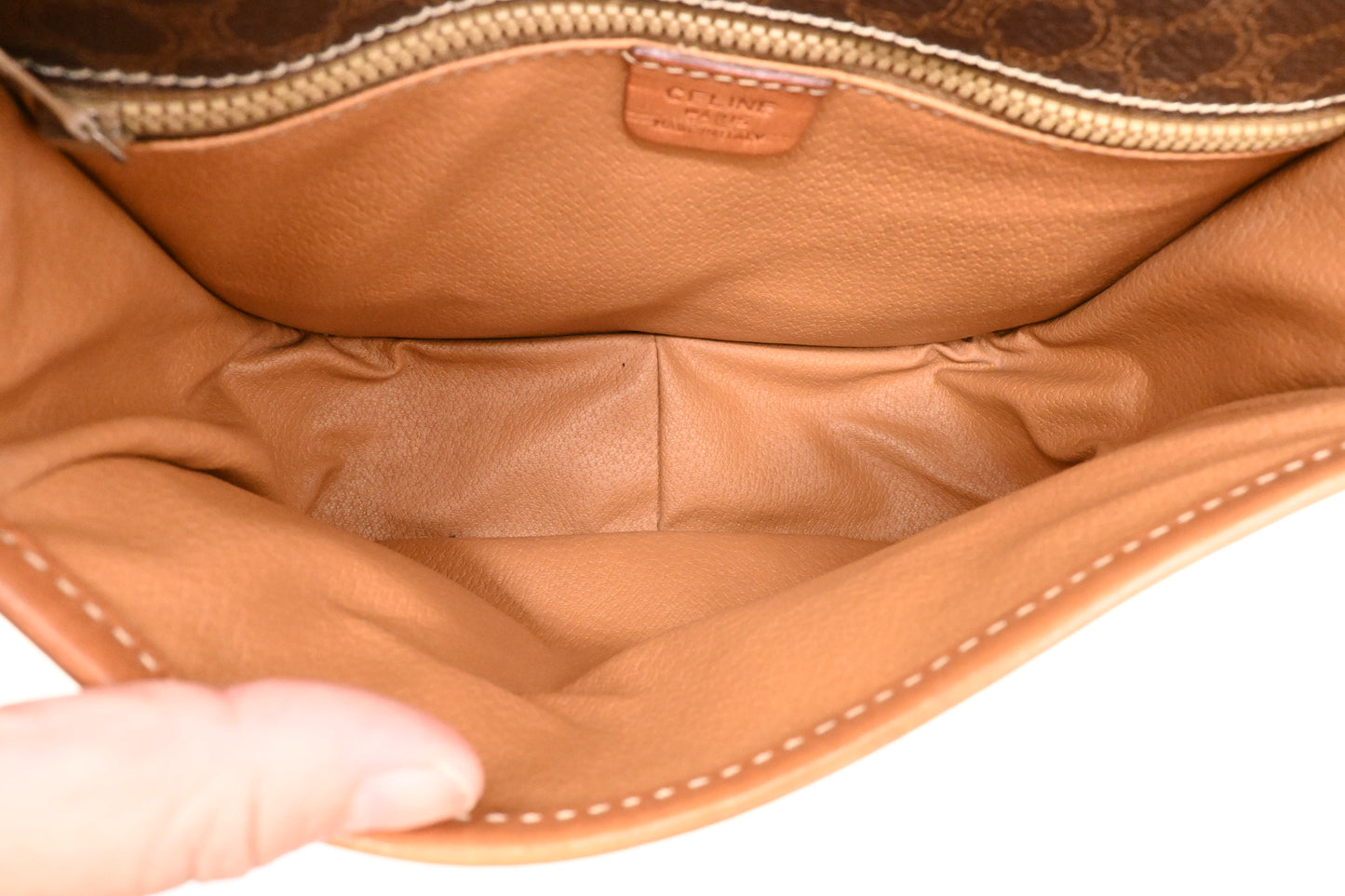 Celine Crossbody Bag in Brown Macadam Canvas