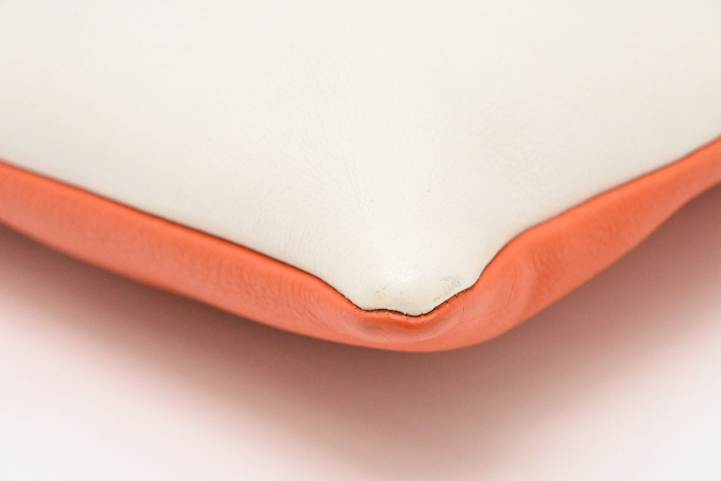 Loewe Koi Carp Anagram Tote Bag in White and Orange Leather