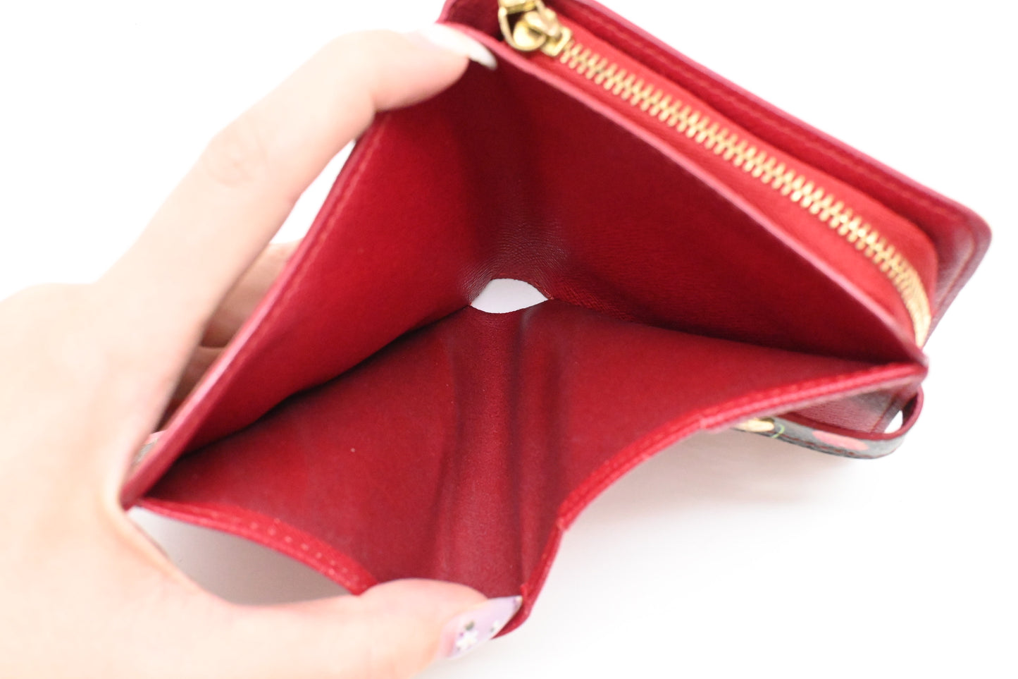 Louis Vuitton Zip Compact Wallet in Takashi Murakami Monogram Canvas