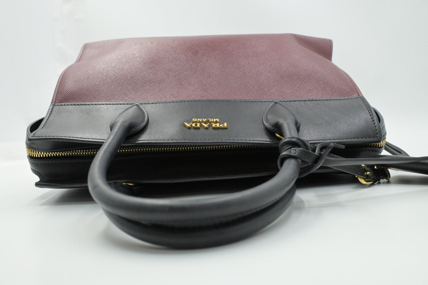 Prada Esplanade 2way Bag in Red and Black Leather