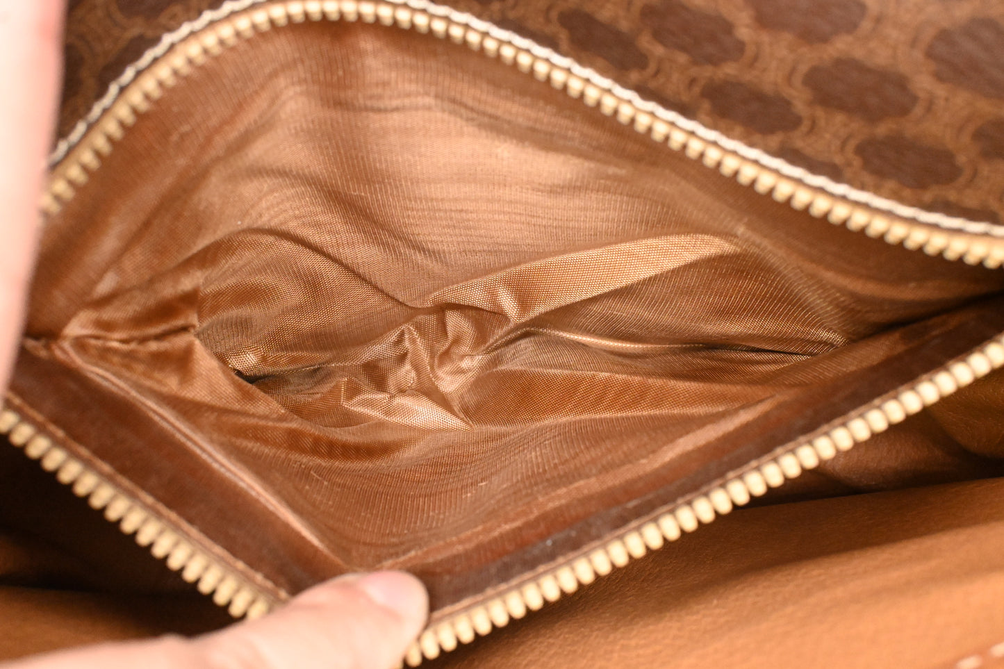 Celine Crossbody Bag in Brown Macadam Canvas