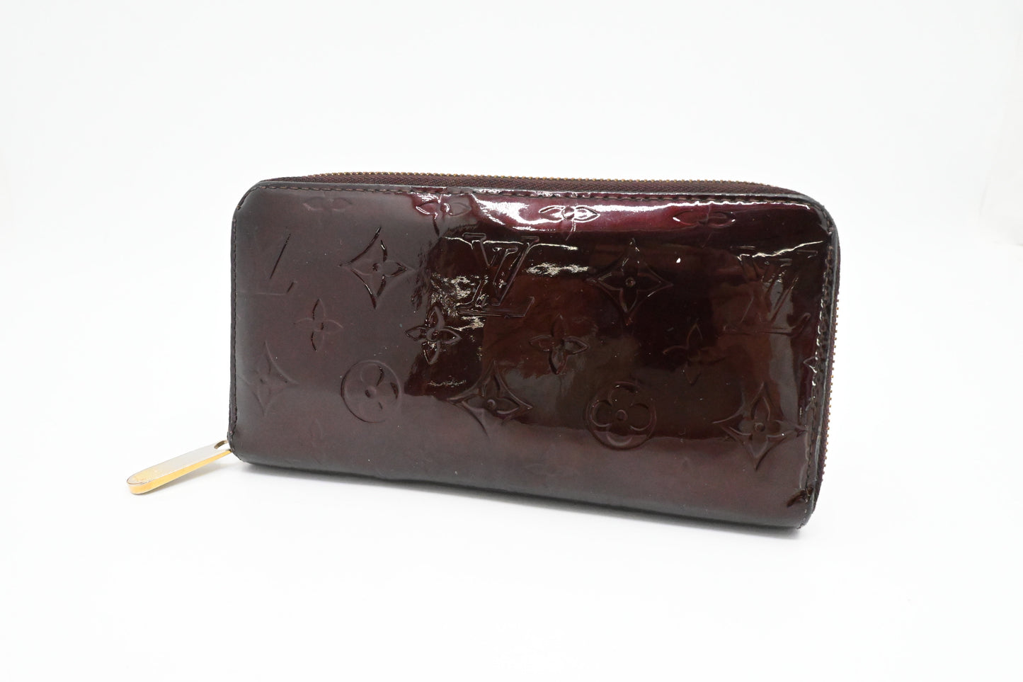 Louis Vuitton Long Zippy Wallet in Amarante Vernis Leather