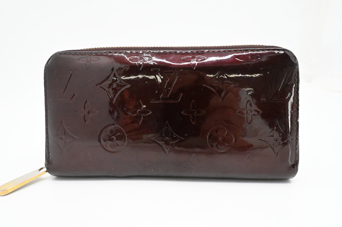 Louis Vuitton Long Zippy Wallet in Amarante Vernis Leather