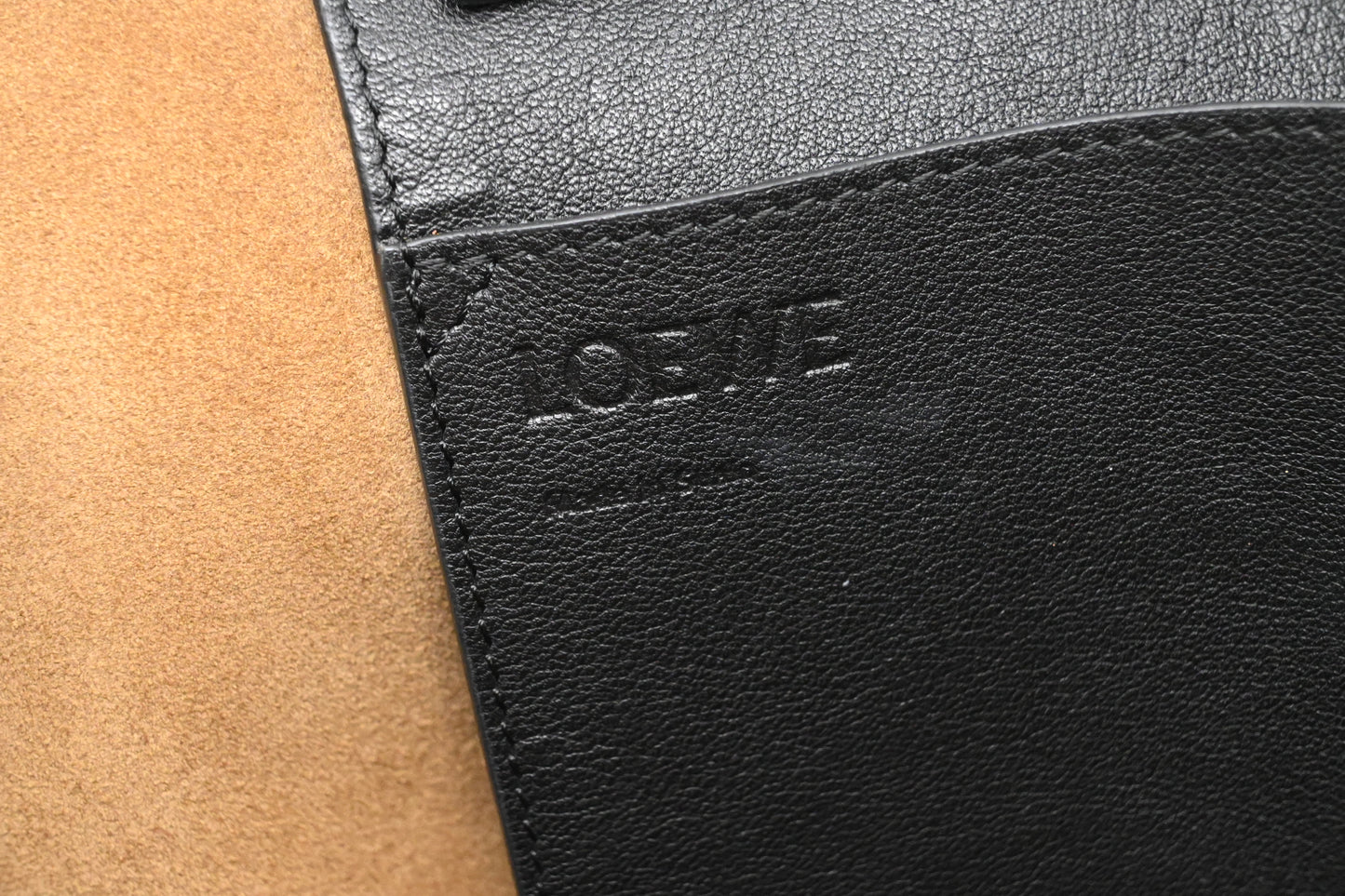 Loewe Koi Carp Anagram Tote Bag in White and Orange Leather