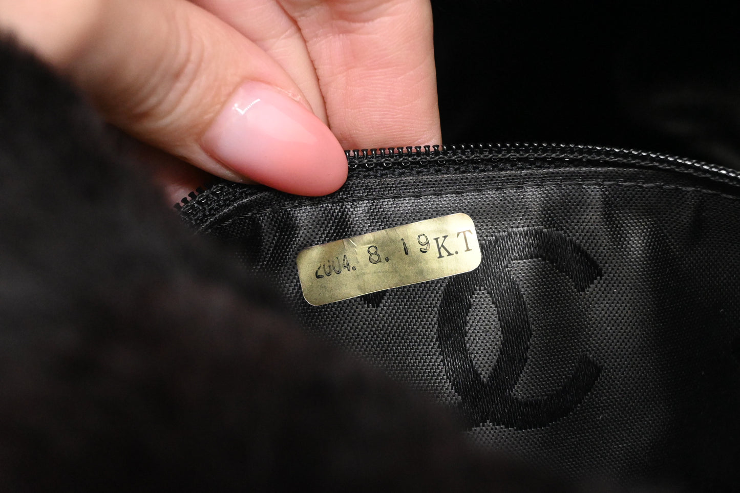 Chanel Shoulder Bag in Dark Brown Rabbit Fur