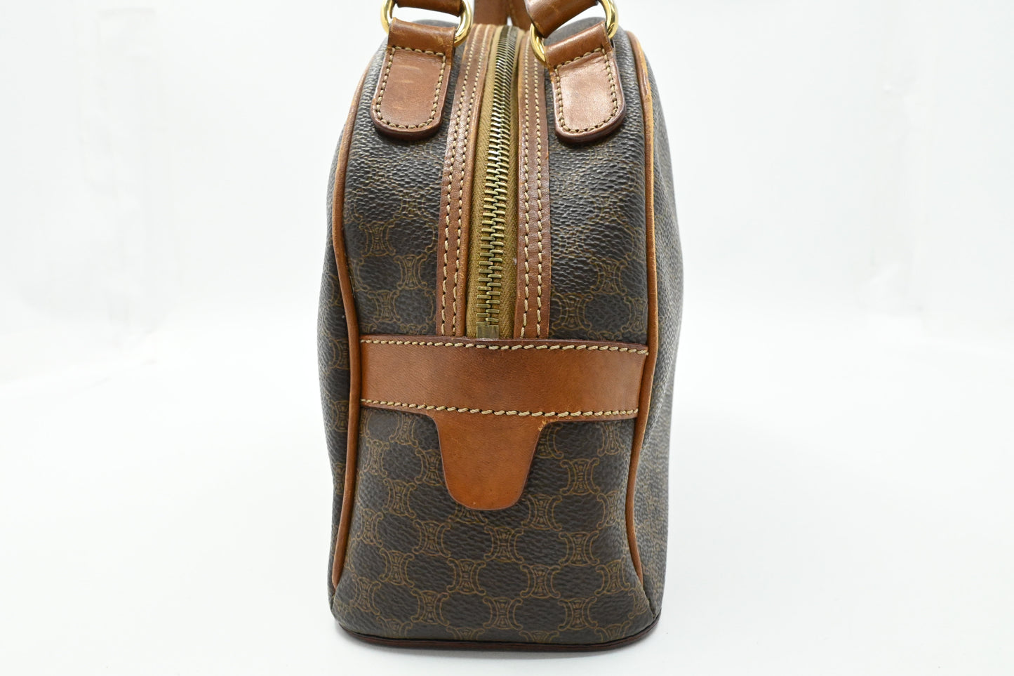 Celine Handbag in Brown Macadam Canvas