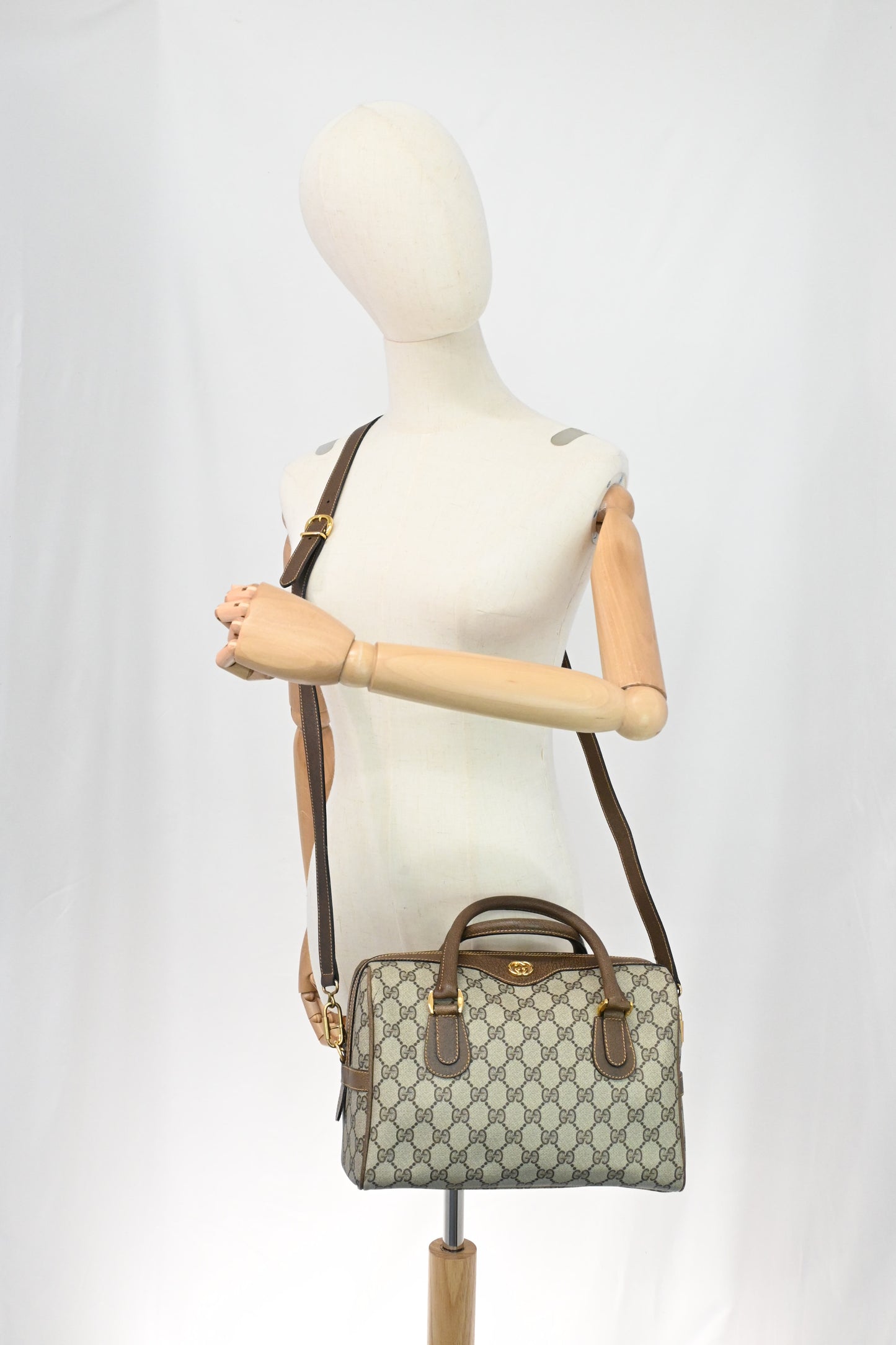 Gucci Boston Bag in GG Supreme Canvas