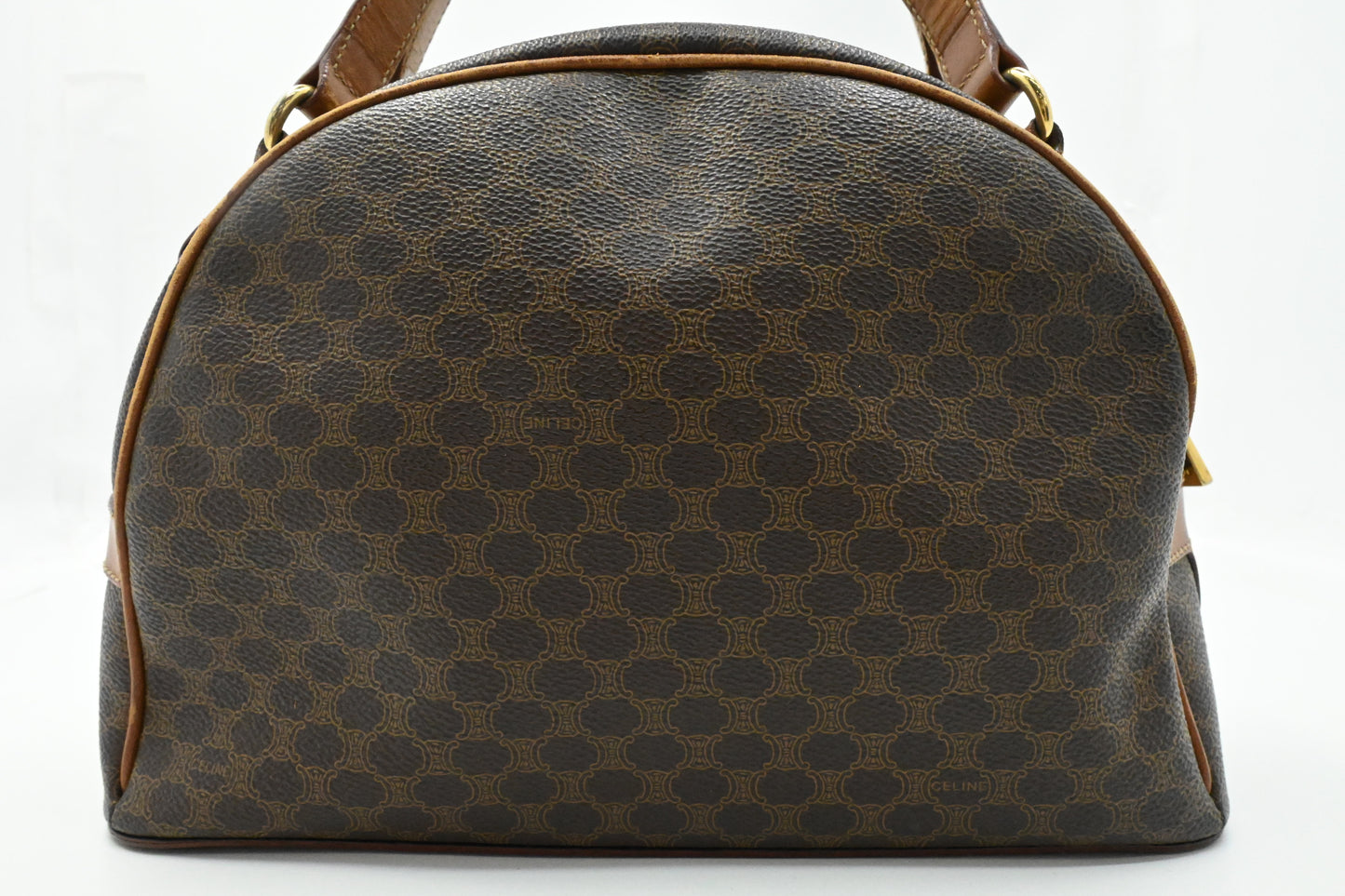 Celine Handbag in Brown Macadam Canvas