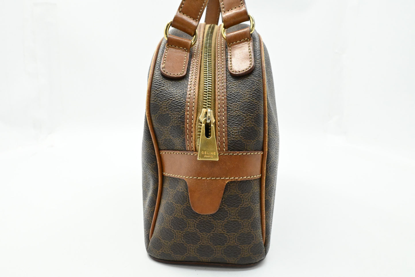 Celine Handbag in Brown Macadam Canvas