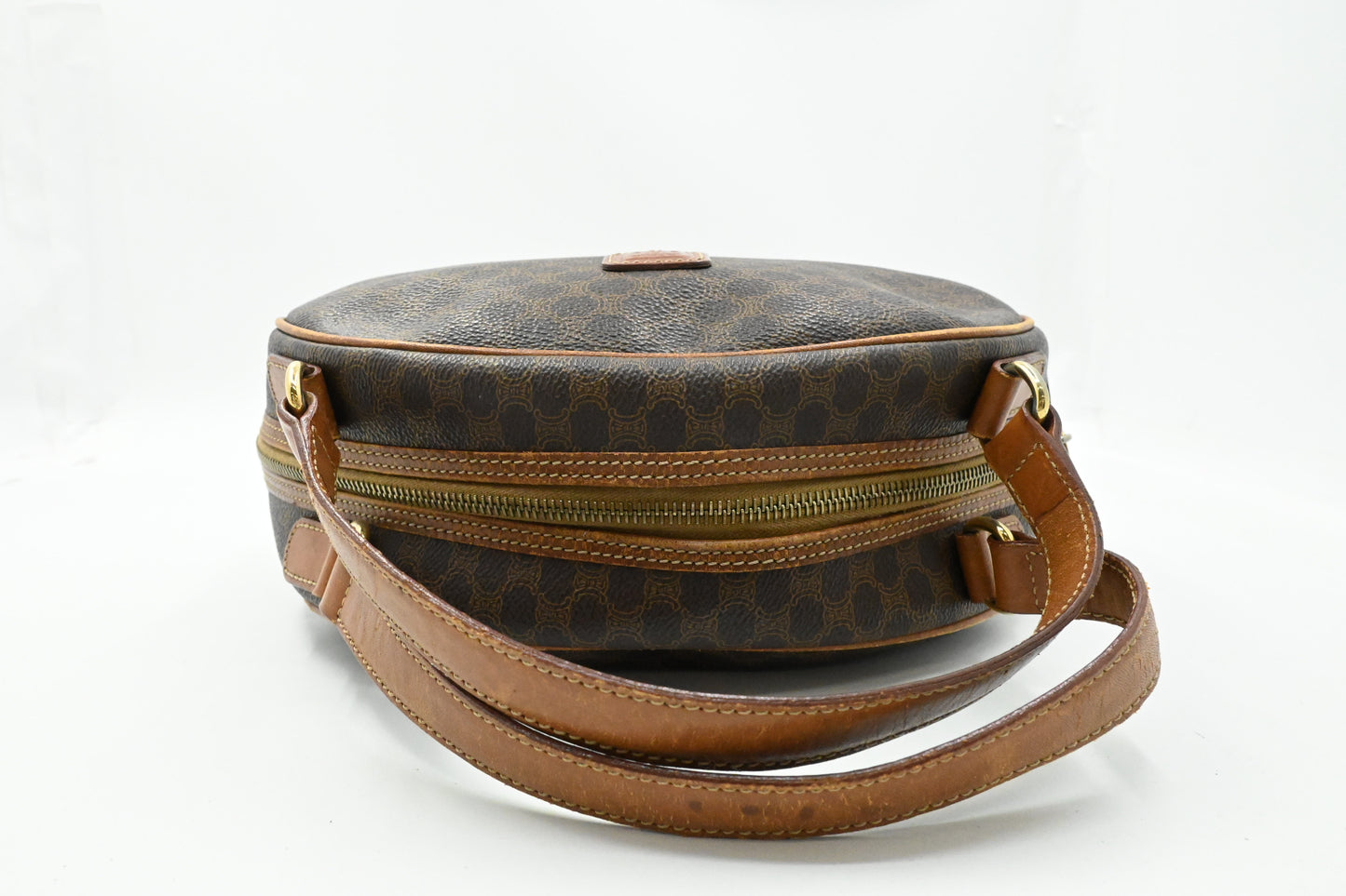 Celine Handbag in Brown Macadam Canvas