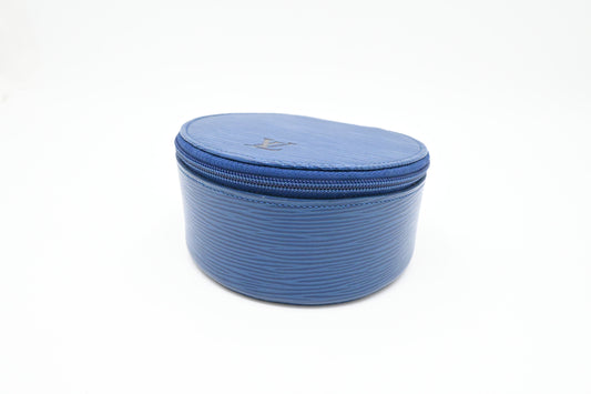 Louis Vuitton Jewelry Box in Epi Blue Leather