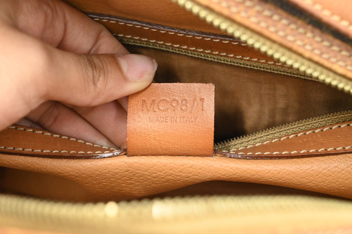 Celine Handbag in Brown Macadam Canvas