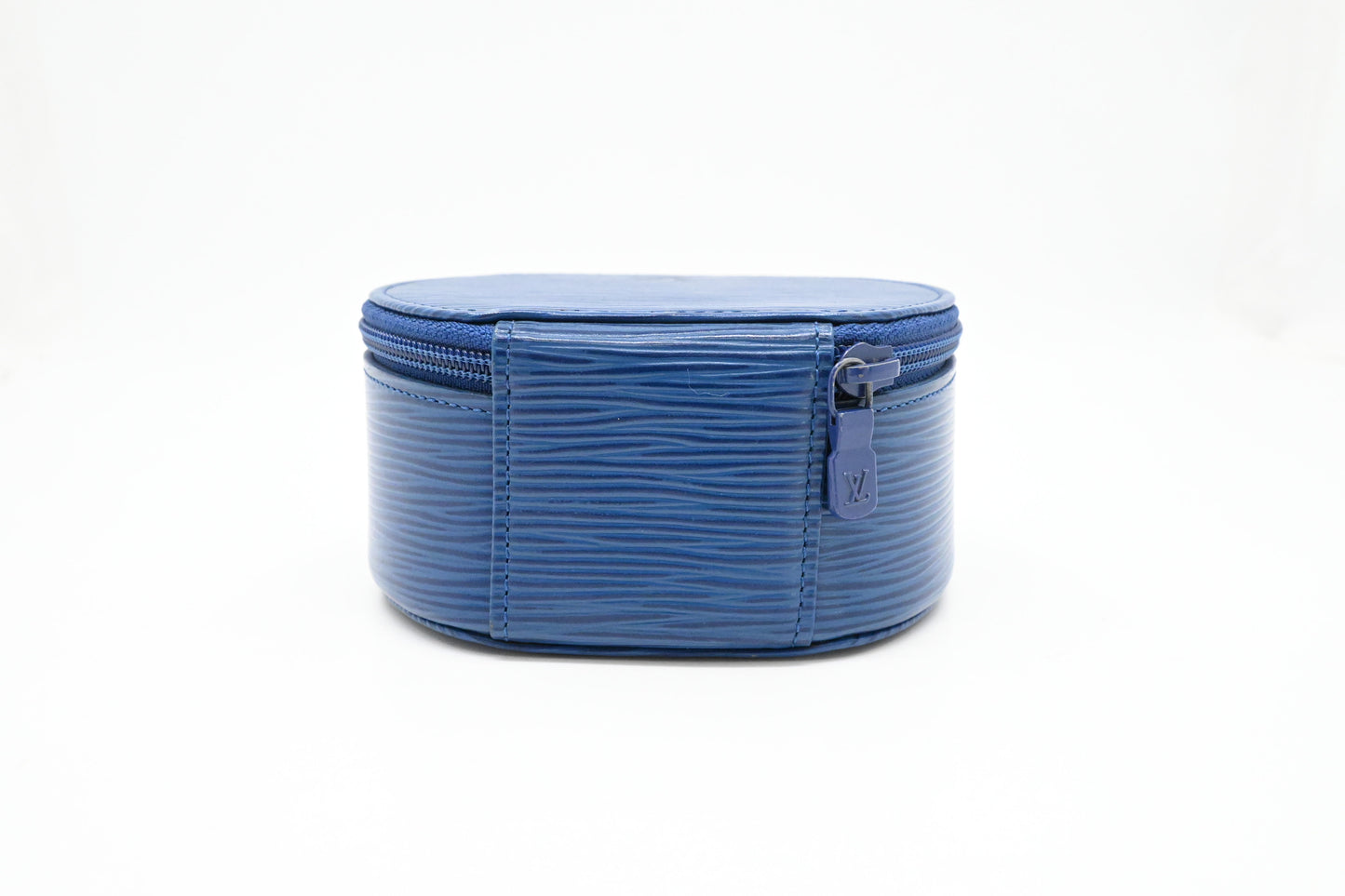 Louis Vuitton Jewelry Box in Epi Blue Leather