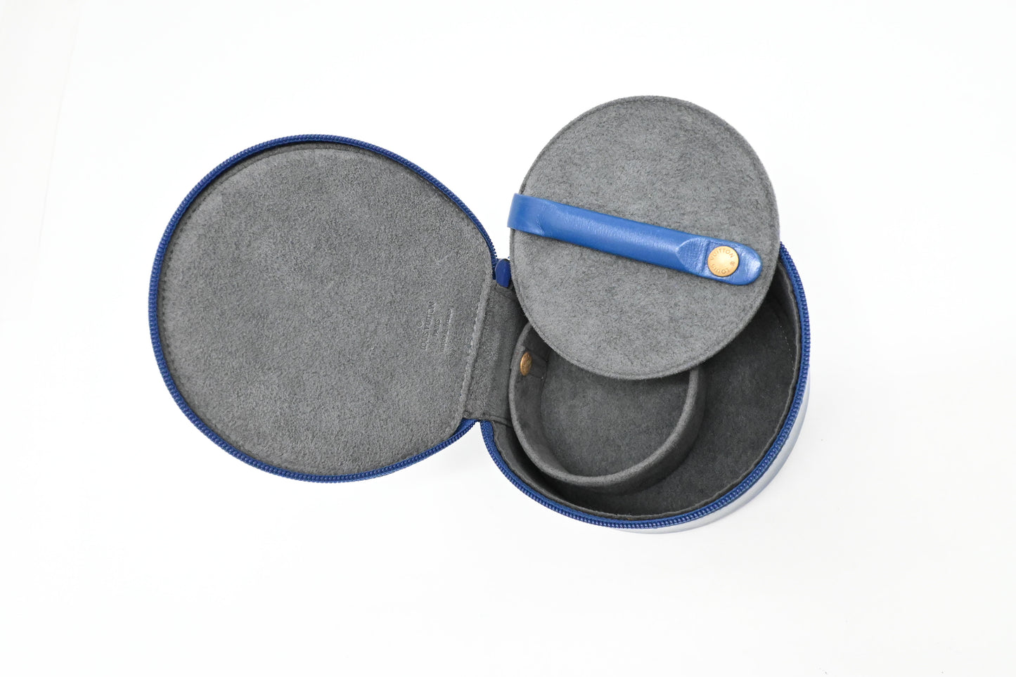 Louis Vuitton Jewelry Box in Epi Blue Leather