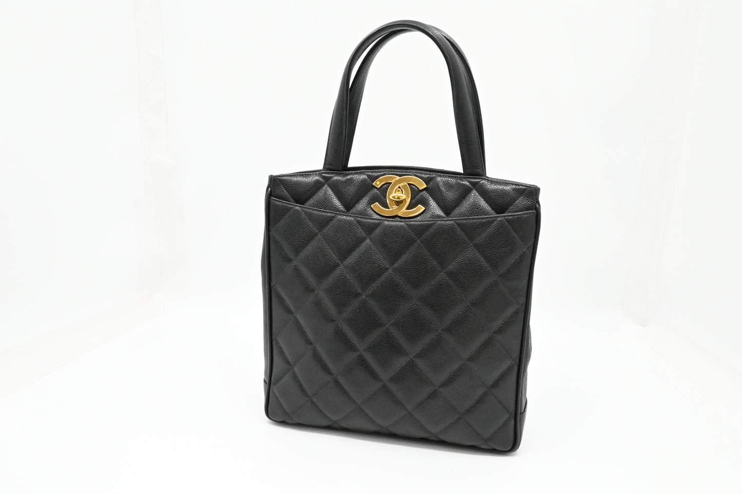 Chanel Tote Bag in Black Caviar Leather