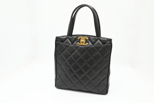 Chanel Tote Bag in Black Caviar Leather