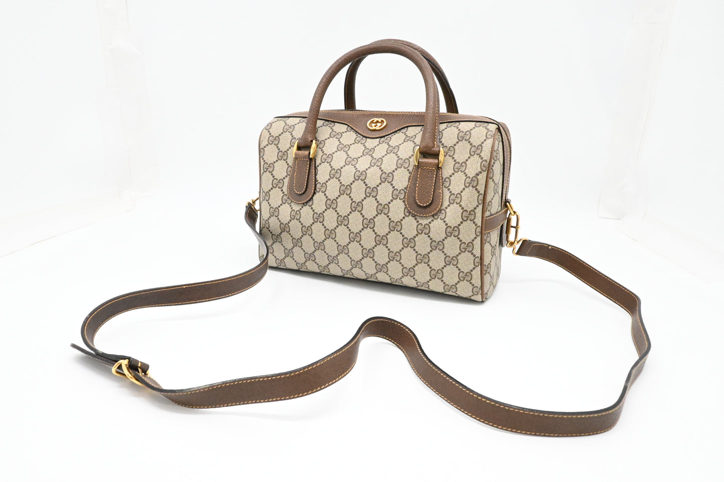 Gucci Boston Bag in GG Supreme Canvas