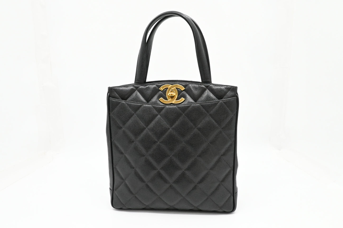 Chanel Tote Bag in Black Caviar Leather