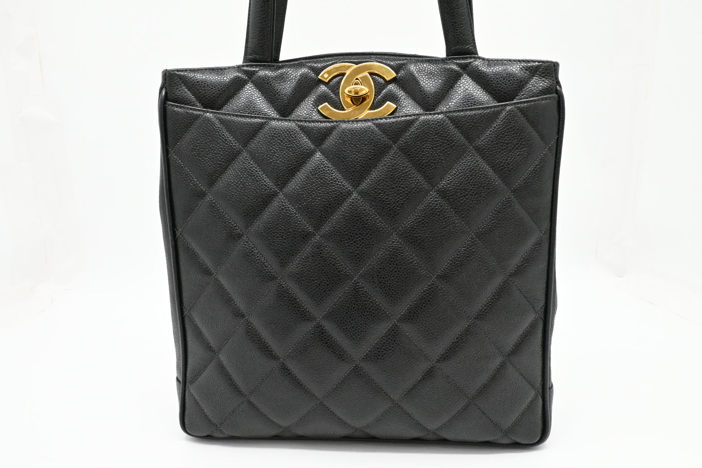 Chanel Tote Bag in Black Caviar Leather