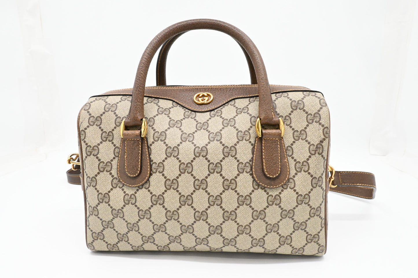 Gucci Boston Bag in GG Supreme Canvas