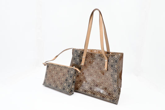 Ferragamo Tote Bag in Vinyl Canvas