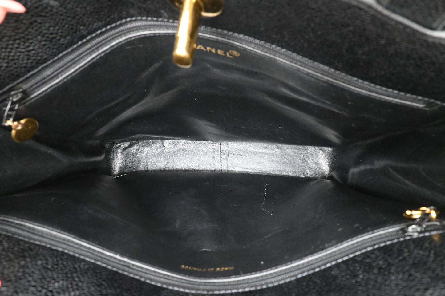 Chanel Tote Bag in Black Caviar Leather