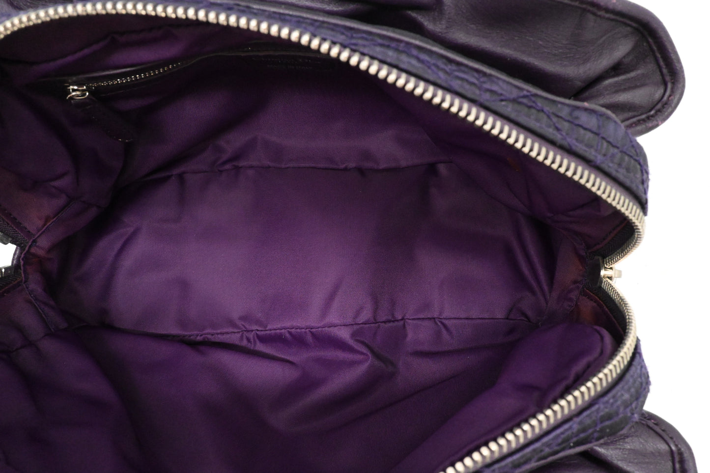 Dior Charming Lock in Purple Cannage Nylon