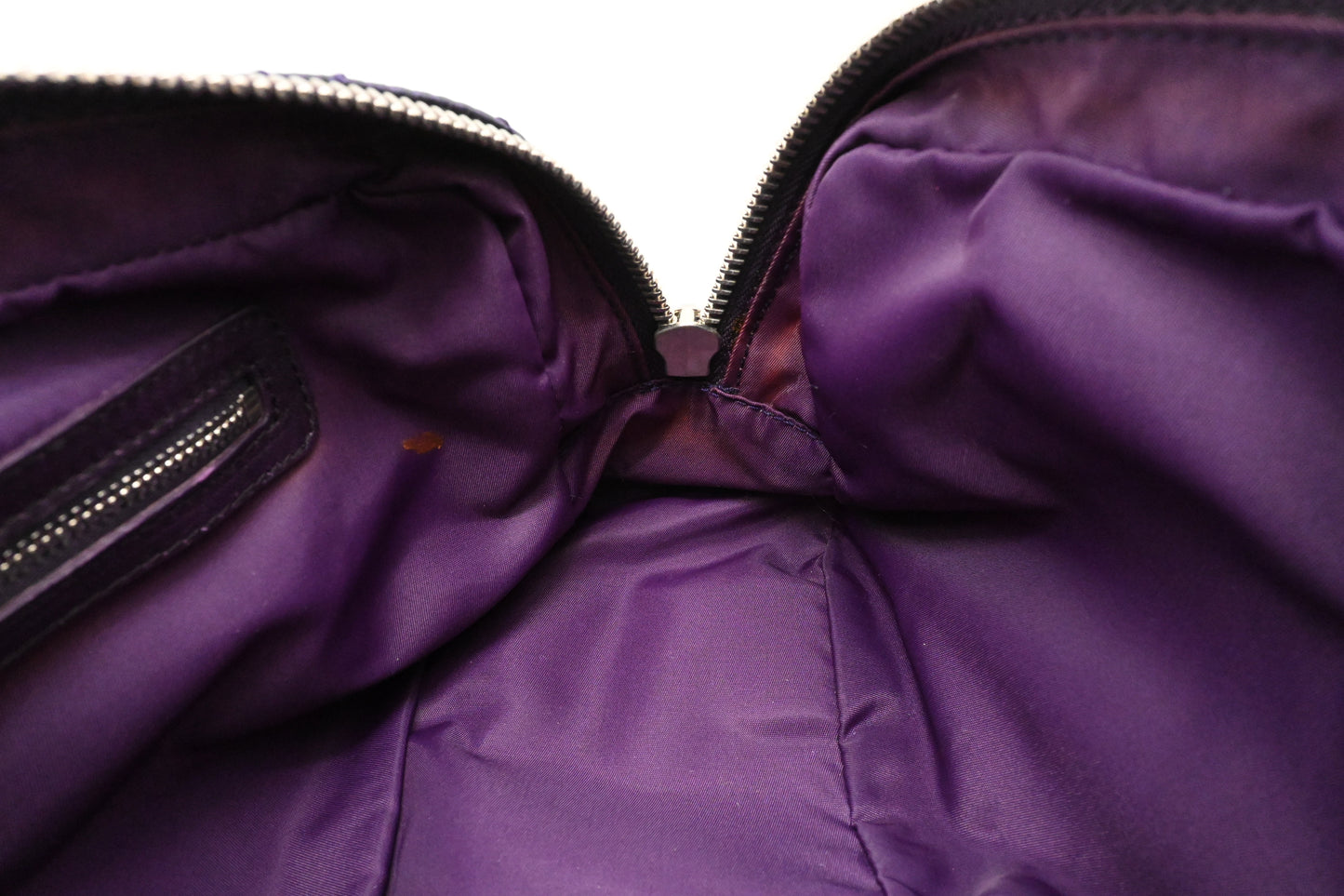 Dior Charming Lock in Purple Cannage Nylon