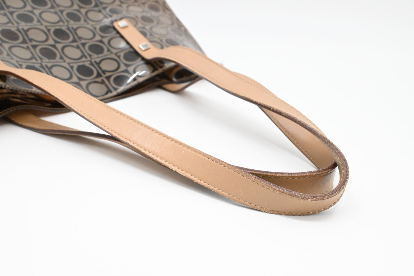 Ferragamo Tote Bag in Vinyl Canvas
