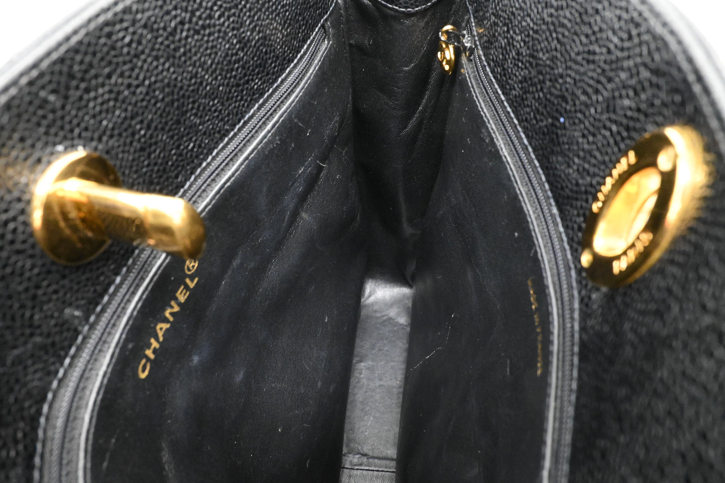 Chanel Tote Bag in Black Caviar Leather