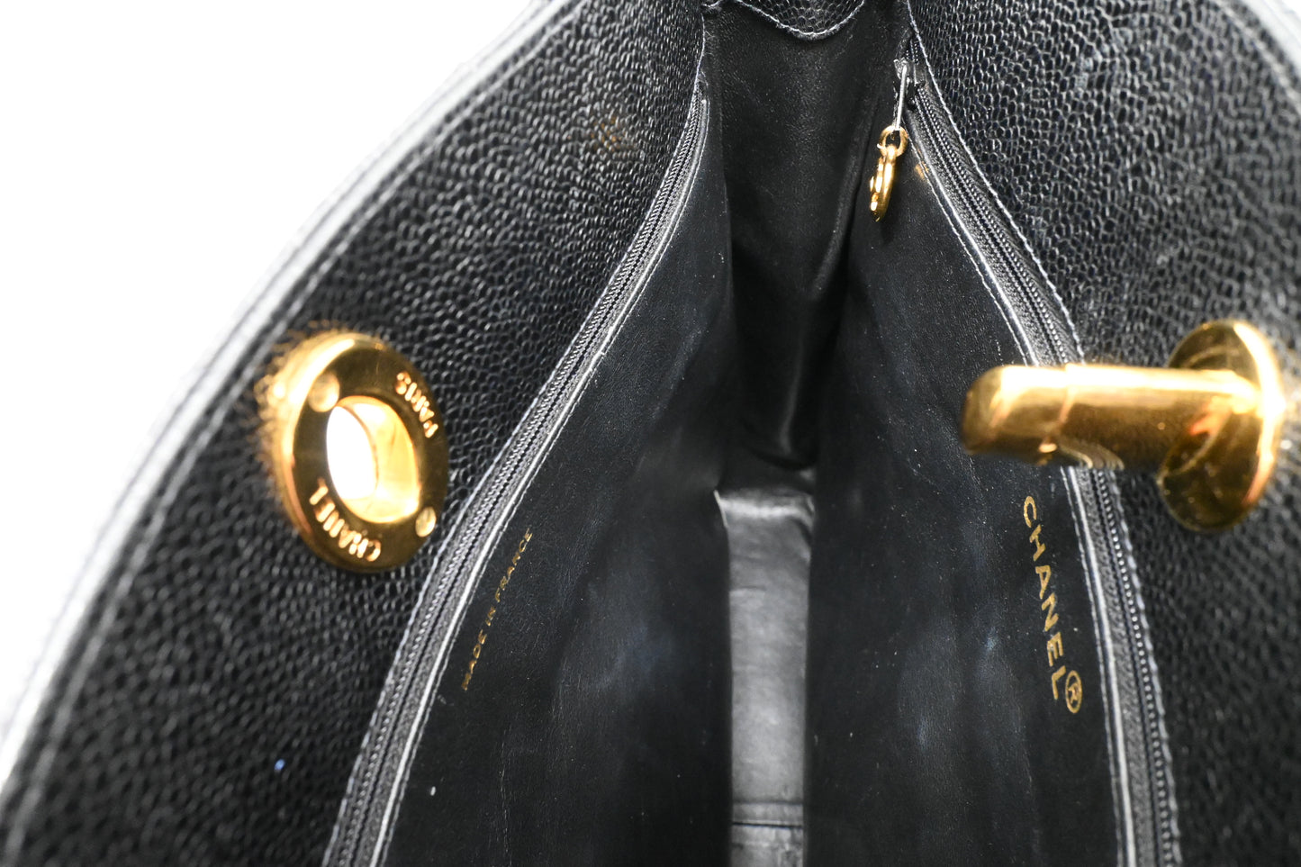 Chanel Tote Bag in Black Caviar Leather