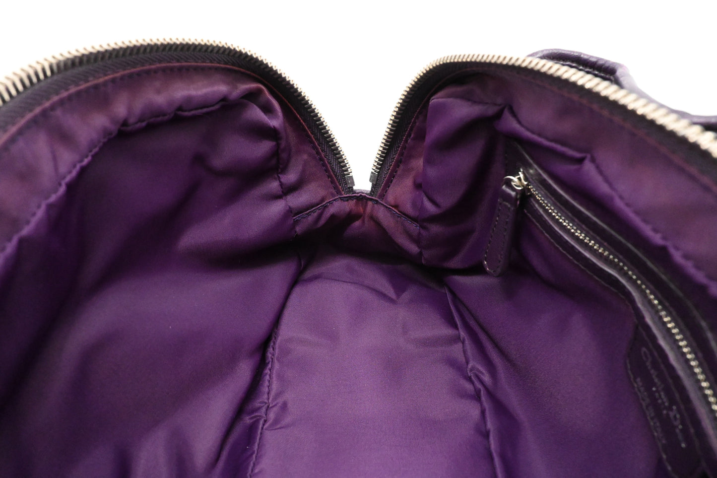 Dior Charming Lock in Purple Cannage Nylon