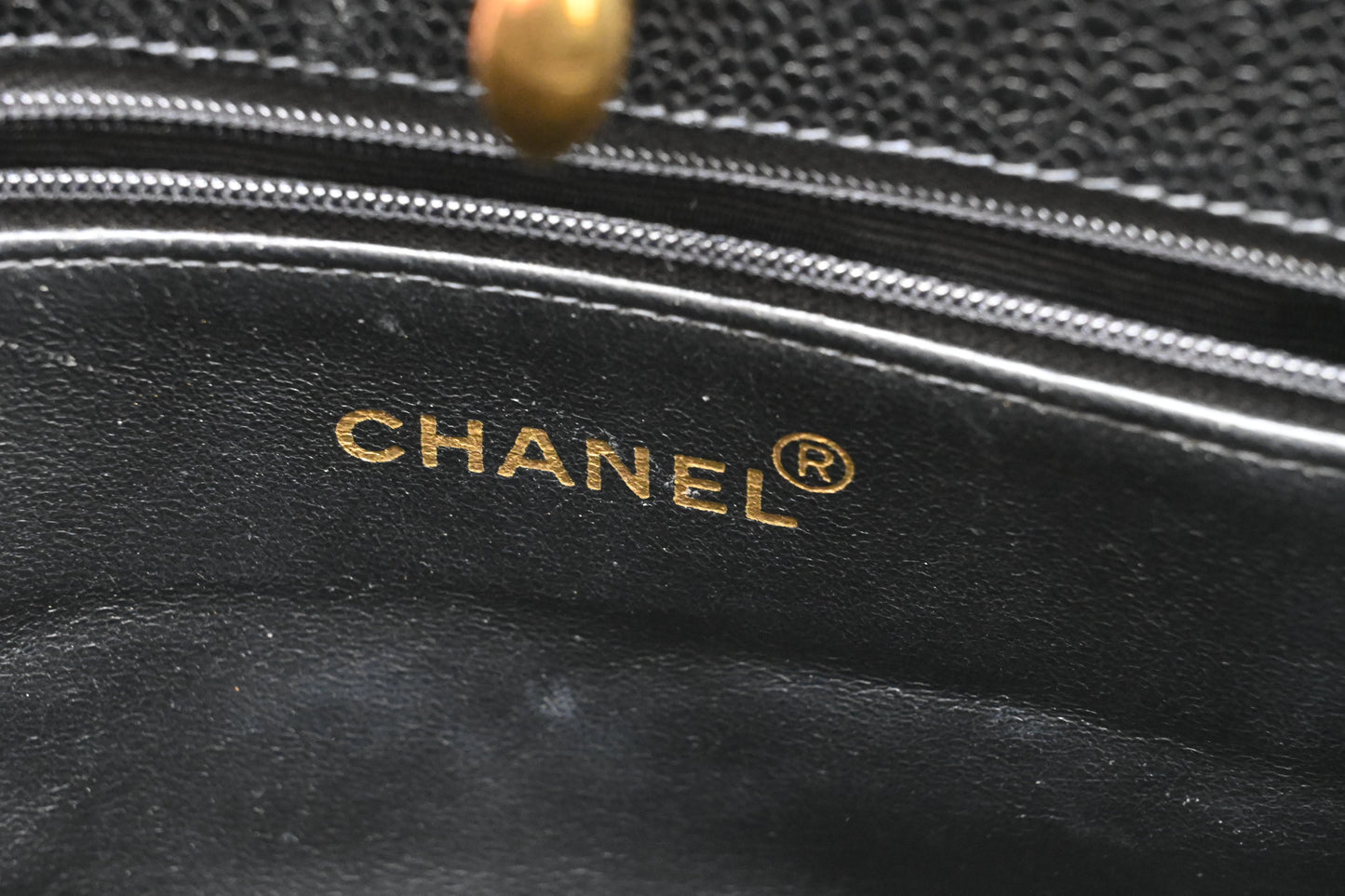 Chanel Tote Bag in Black Caviar Leather