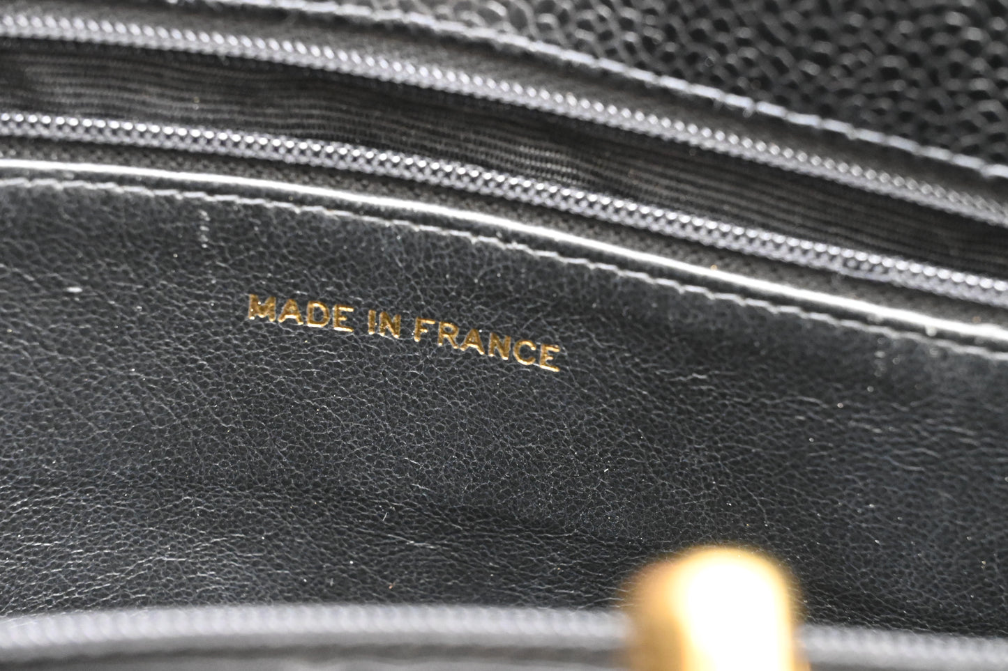 Chanel Tote Bag in Black Caviar Leather