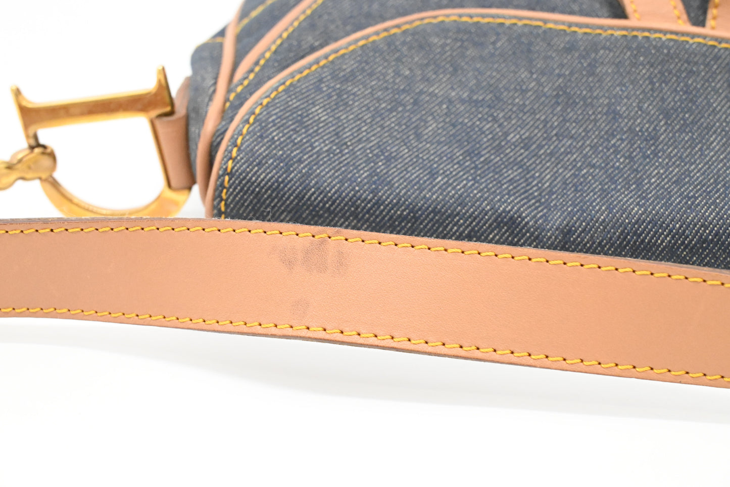 Dior Double Saddle Bag in Blue Denim Canvas