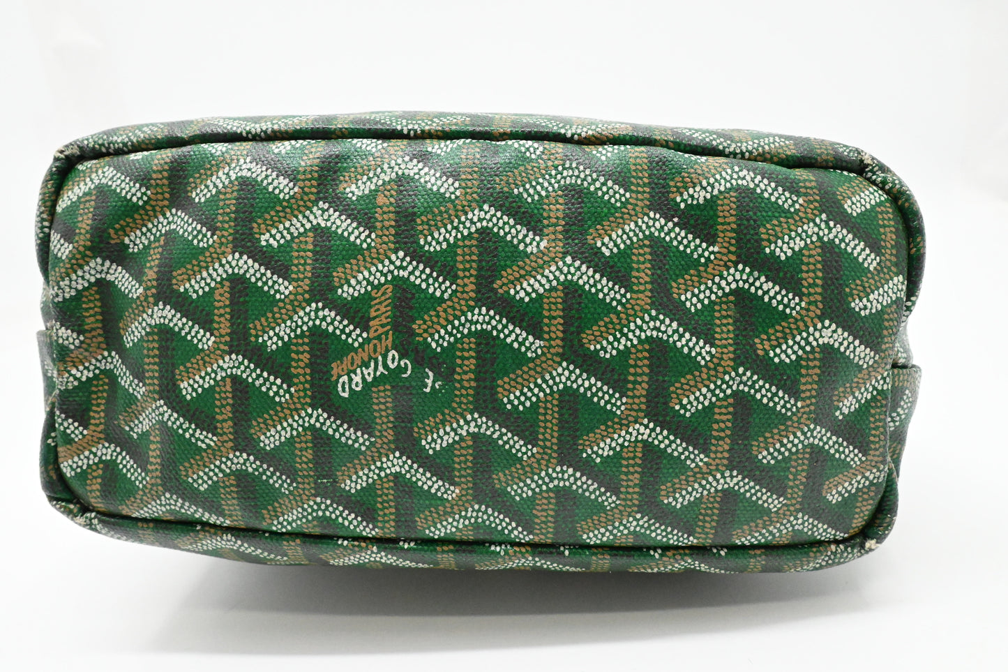 Goyard Junior Saint Louis in Green Goyardine Canvas